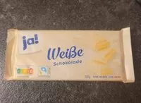 Mängden socker i Ja weiße schokolade
