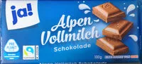 Mängden socker i Alpen-Vollmilch Schokolade