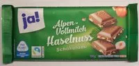 Mängden socker i Alpen-Vollmilch Haselnuss