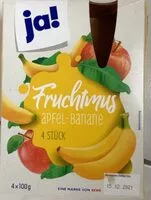 Mängden socker i Fruchtmus Apfel-Banane