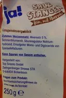 Mängden socker i SALZ STANGEN