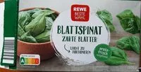 Mängden socker i Blattspinat zarte Blätter