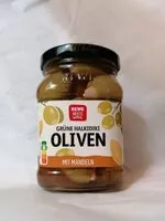 Mängden socker i Grüne Halkidiki Oliven mit Mandeln