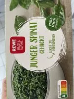 Mängden socker i Junger Spinat gehackt