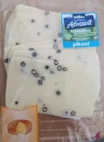 Mängden socker i Alpenkäse grüner Pfeffer