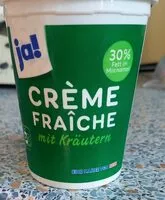 Mängden socker i Crème Fraîche mit Kräutern
