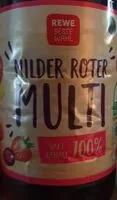 Mängden socker i Rewe milder roter Multi