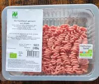 Mängden socker i Bio-Hackfleisch gemischt zum braten