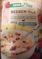 Mängden socker i Rewe Bio Beerenmüsli