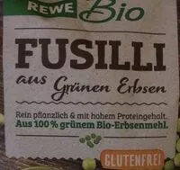 Mängden socker i Fusilli aus grünen Erbsen