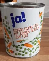 Mängden socker i Erbsen mit Möhren, gr  Dose