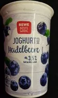 Mängden socker i Joghurt mild Heidelbeere