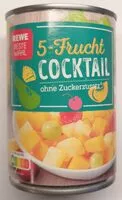 Mängden socker i 5-Frucht Cocktail