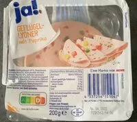 Mängden socker i Geflügel-Lyoner mit Paprika