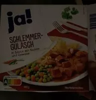 Mängden socker i Schlemmergulasch in Sauce mit Nudeln und Gemüse