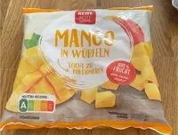 Mängden socker i Mango in Würfeln