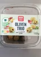 Mängden socker i Oliven Trio aus 3 erlesenen Sorten