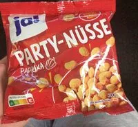 Mängden socker i Party-Nüsse Paprika