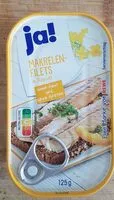 Mängden socker i Makrelen-filets in rapsöl
