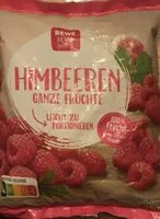 Mängden socker i Himbeeren ganze Früchte