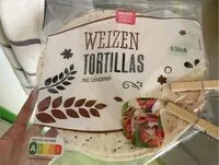 Mängden socker i Weizen Tortillas