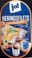 Mängden socker i Heringsfilets in Senfcreme nach Dijon-Art