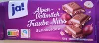 Mängden socker i Alpen-Vollmilch Traube-Nuss