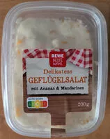 Mängden socker i Delikatess Geflügelsalat mit Ananas & Mandarinen
