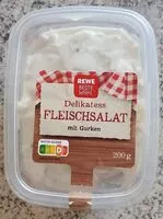 Mängden socker i Delikatess Fleischsalat mit Gurken
