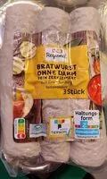 Mängden socker i Bratwurst ohne Darm