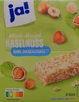 Mängden socker i Müsli-Riegel Haselnuss