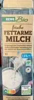 Mängden socker i Rewe bio frische fettarme Milch
