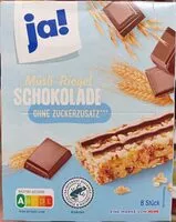 Mängden socker i Müsli-Riegel Schokolade Ohne Zuckerzusatz