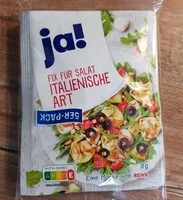 Mängden socker i fix Salat italienisch