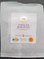 Mängden socker i Tiroler Bergkäse