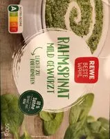 Mängden socker i Rahmspinat mild gewürzt