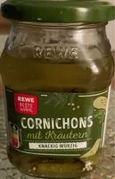 Mängden socker i Cornichons Gemuese mit Kraeutern