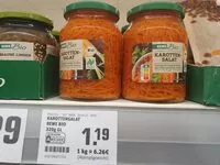 Mängden socker i Karottensalat Bio