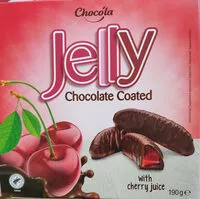 Mängden socker i Chocolate coated jelly with cherry juice