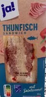 Mängden socker i Thunfisch Sandwich