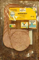 Mängden socker i Bierwurst aus Bayern