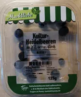 Mängden socker i Kultur-Heidelbeeren