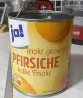 Mängden socker i Pfirsiche leicht gezuckert halbe frucht