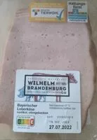 Mängden socker i Bayrischer Leberkäse