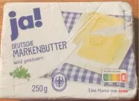 Mängden socker i Deutsche Markenbutter mild gesäuert