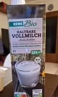 Mängden socker i Rewe Bio Haltbare Vollmilch