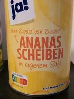 Mängden socker i Ananas Scheiben