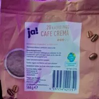 Mängden socker i Kaffee Pads Café crema