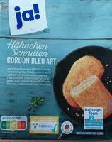 Mängden socker i Hähnchen Schnitten (Cordon Bleu Art)