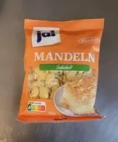 Mängden socker i Mandeln, gehobelt